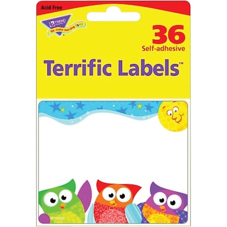 Trend Enterprises Owl-Stars Terrific Name Tag/Labels, PK216 T68117